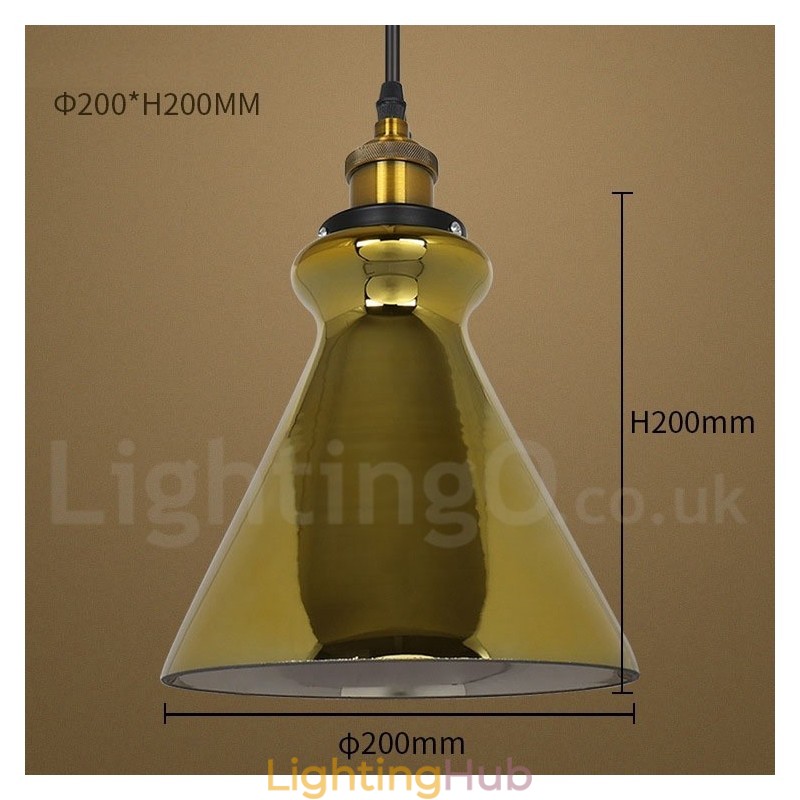 European Glass Pendant Light