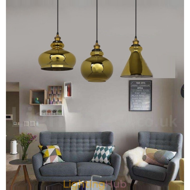 European Glass Pendant Light