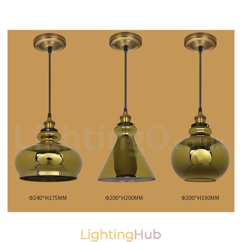 European Glass Pendant Light