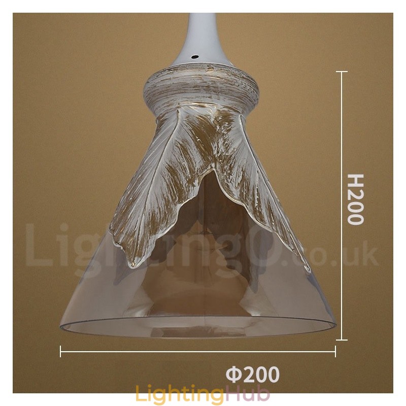 European Modern Contemporary Lounge Glass Pendant Light