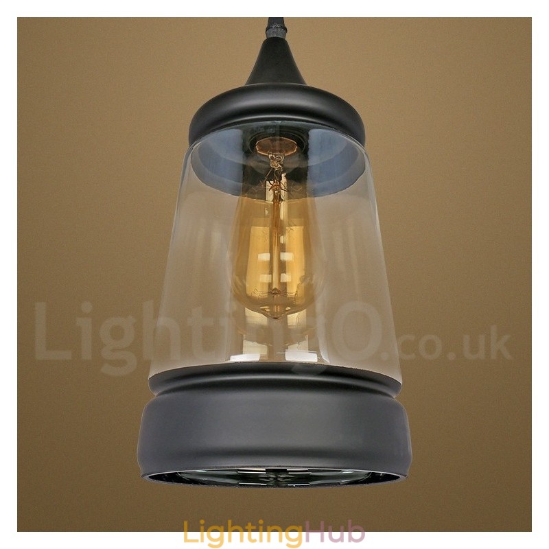 European Retro Lounge Glass Pendant Light