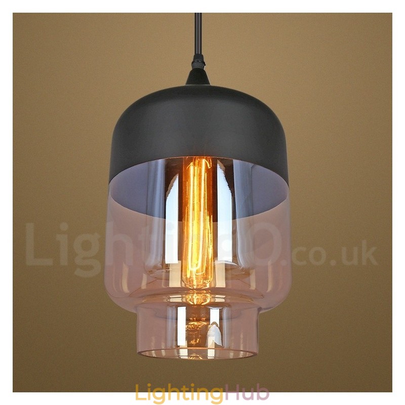 Rustic Glass Pendant Light European Lounge Pendant Lamp
