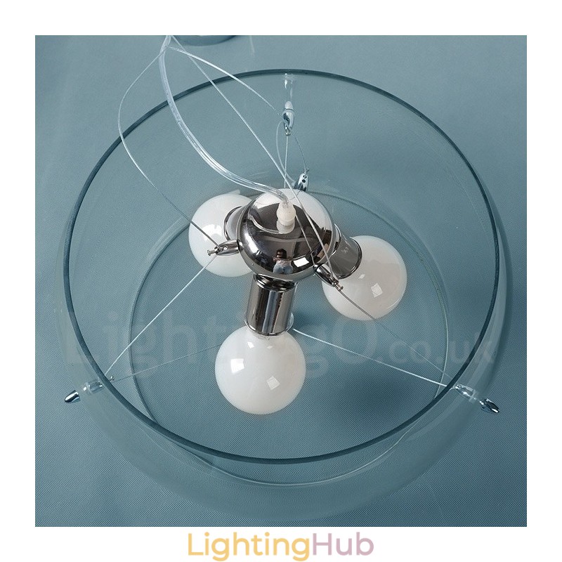 3 Light Modern Contemporary Glass Pendant Light
