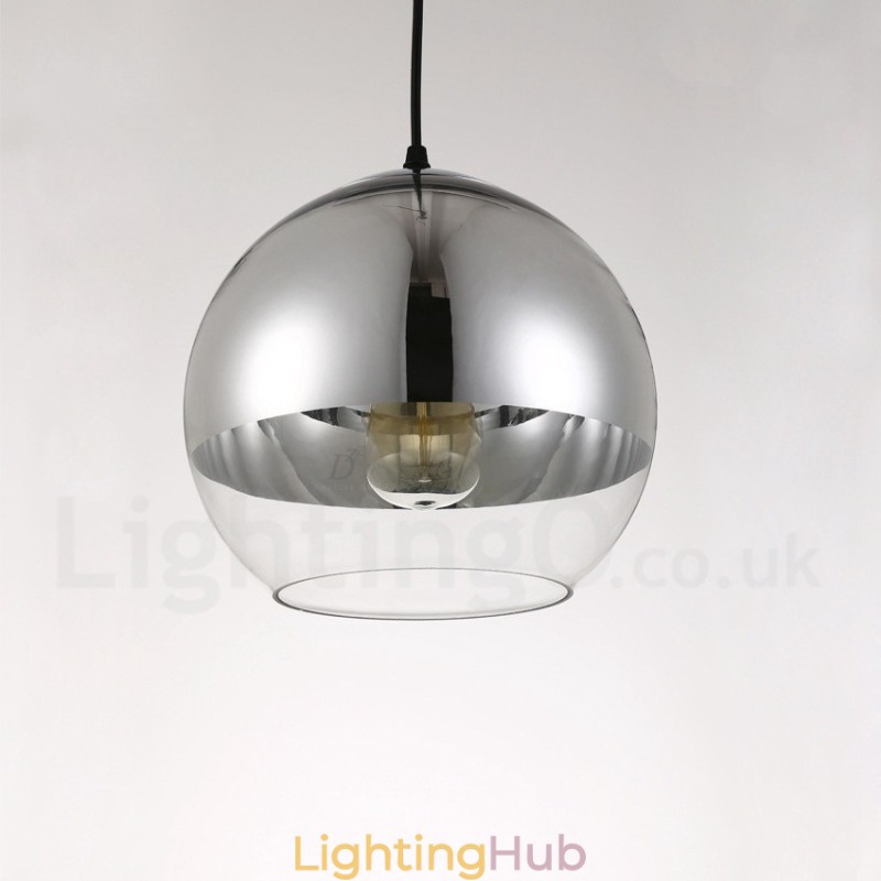 1 Light Modern Contemporary Plating Cafe Glass Pendant Light