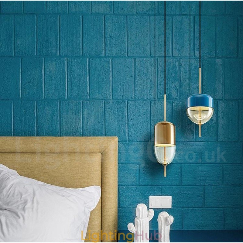 1 Light Modern Contemporary Glass Pendant Light