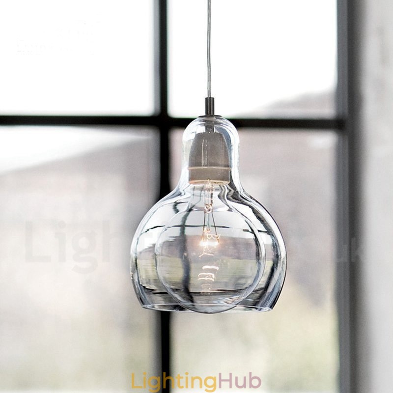 1 Light Nordic Style Modern Contemporary Glass Pendant Light