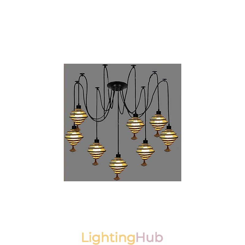 The Nordic Country Retro Honeycomb Chandelier Chandelier lamp The Heavenly Maids Scatter Blossoms.