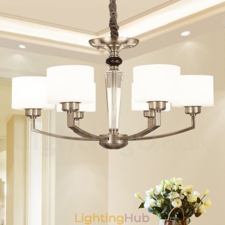 6 Light Modern Contemporary Chandelier with Glass Shade 6 Light Modern Contemporary Chandelier with Glass Shade