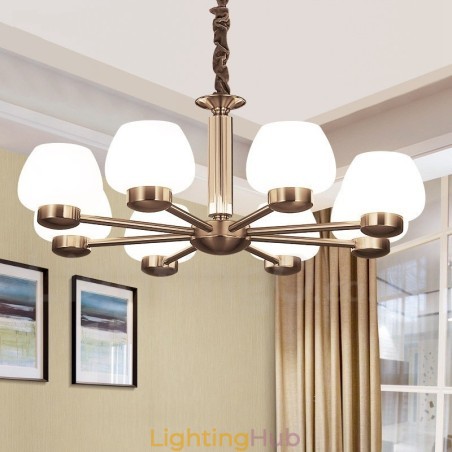 8 Light Modern Contemporary Chandelier with Glass Shade 8 Light Modern Contemporary Chandelier with Glass Shade