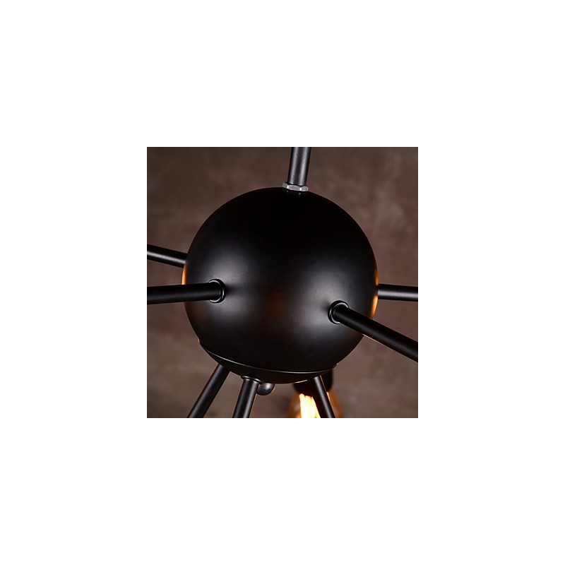 Creative 8 Light Brushed Nickel Chandelier