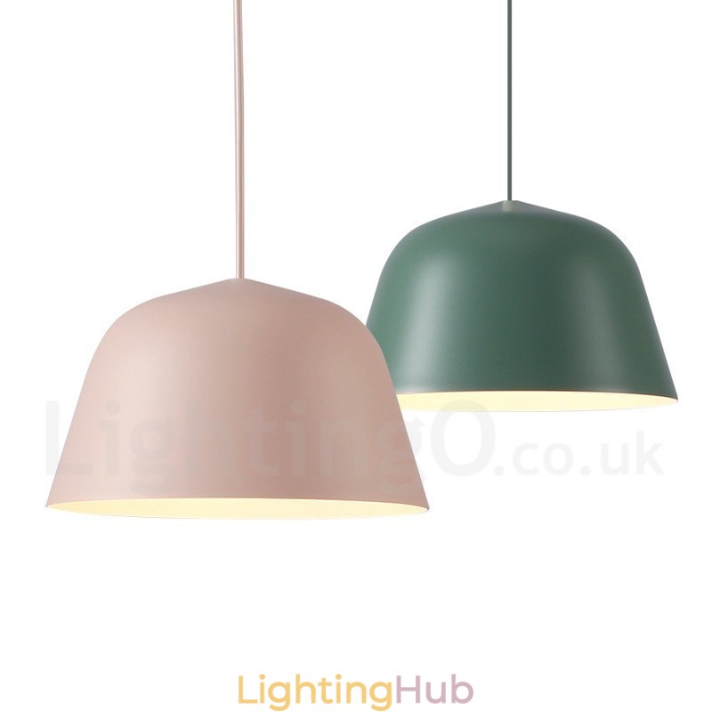 1 Light Modern Contemporary Steel Pendant Light with Aluminum alloy Shade