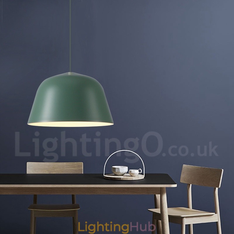 1 Light Modern Contemporary Steel Pendant Light with Aluminum alloy Shade