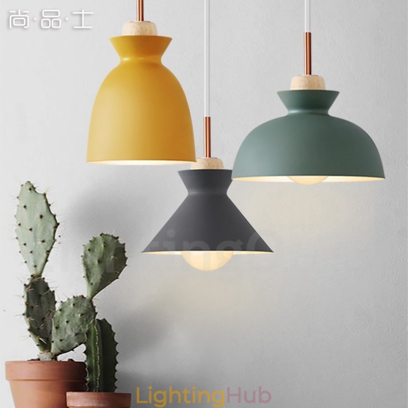 1 Light Modern Contemporary Steel Pendant Light with Aluminum alloy Shade