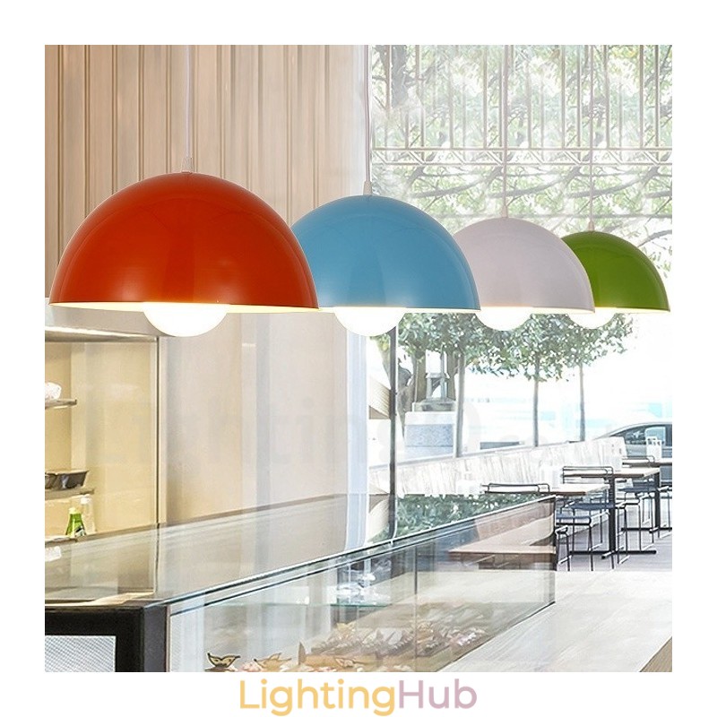 1 Light Modern Contemporary Steel Pendant Light with Aluminum alloy Shade