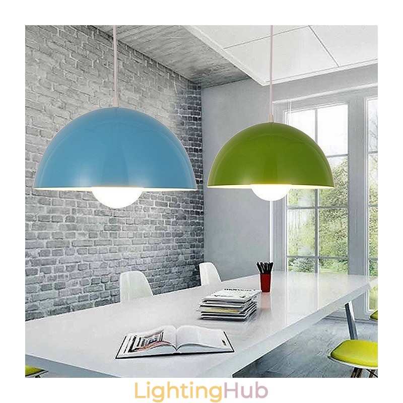1 Light Modern Contemporary Steel Pendant Light with Aluminum alloy Shade