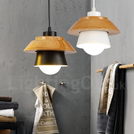 1 Light Modern Contemporary Wood Pendant Light with Aluminum alloy Shade 1 Light Modern Contemporary Wood Pendant Light with Aluminum alloy Shade