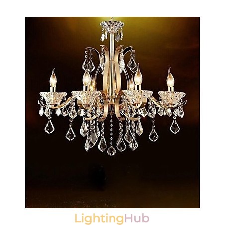 High Grade Gold Wrought Iron Crystal Chandelier 8 Lights High Grade Gold Wrought Iron Crystal Chandelier 8 Lights