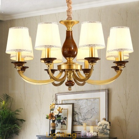 8 Light Retro Rustic Luxury Brass Pendant Lamp Chandelier with Glass Shade 8 Light Retro Rustic Luxury Brass Pendant Lamp Chandelier with Glass Shade