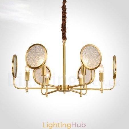 6 Light Retro Rustic Luxury Brass Pendant Lamp Chandelier with Glass Shade 6 Light Retro Rustic Luxury Brass Pendant Lamp Chandelier with Glass Shade