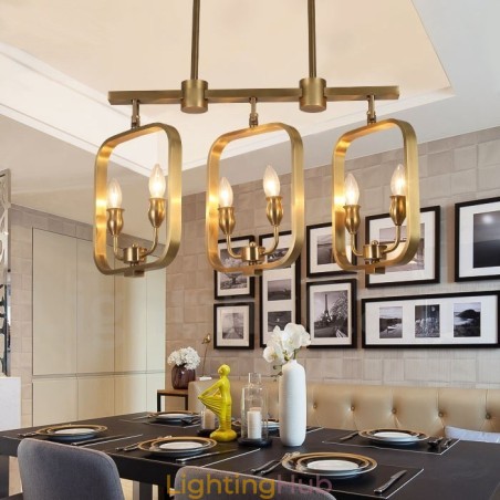 6 Light Retro Rustic Luxury Brass Pendant Lamp Chandelier 6 Light Retro Rustic Luxury Brass Pendant Lamp Chandelier