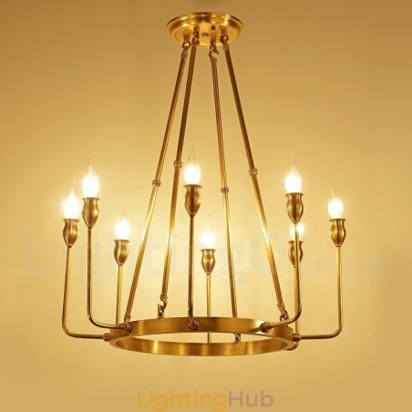 6 Light 8 Light Retro Rustic Luxury Brass Pendant Lamp Chandelier 6 Light 8 Light Retro Rustic Luxury Brass Pendant Lamp Chandelier