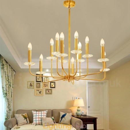 12 Light Retro Rustic Luxury Brass Pendant Lamp Chandelier 12 Light Retro Rustic Luxury Brass Pendant Lamp Chandelier