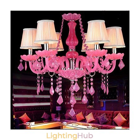 Coffee lamp Project Light Candle Crystal Hanging Lamp Pink A Coffee lamp Project Light Candle Crystal Hanging Lamp Pink A
