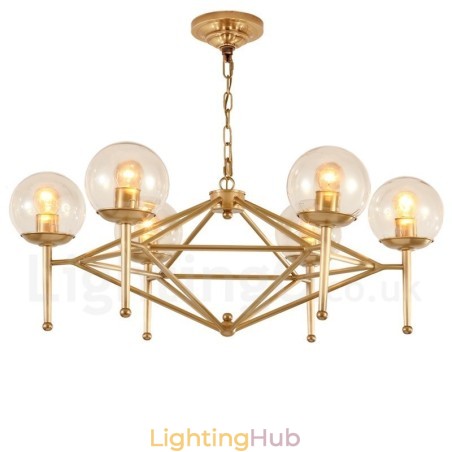 6 Light Retro Rustic Luxury Brass Pendant Lamp Chandelier with Glass Shade 6 Light Retro Rustic Luxury Brass Pendant Lamp Chandelier with Glass Shade