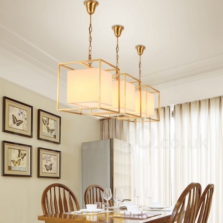 1 Light Retro Rustic Luxury Brass Pendant Lamp Chandelier with Fabric Shade 1 Light Retro Rustic Luxury Brass Pendant Lamp Chandelier with Fabric Shade