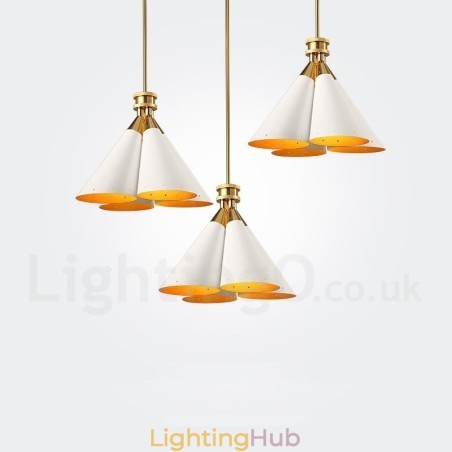 4 Light Retro Rustic Luxury Aluminum alloy Pendant Lamp Chandelier with Aluminum alloy Shade 4 Light Retro Rustic Luxury Aluminum alloy Pendant Lamp Chandelier with Aluminum alloy Shade