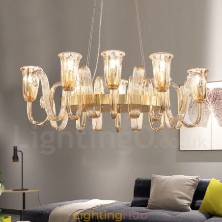 8 Light Retro Rustic Luxury Aluminum alloy Pendant Lamp Chandelier with Glass Shade 8 Light Retro Rustic Luxury Aluminum alloy Pendant Lamp Chandelier with Glass Shade