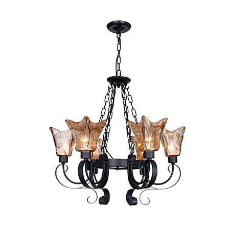 Chandelier 6 Lights Glass Traditional Classic Vintage Chandelier 6 Lights Glass Traditional Classic Vintage