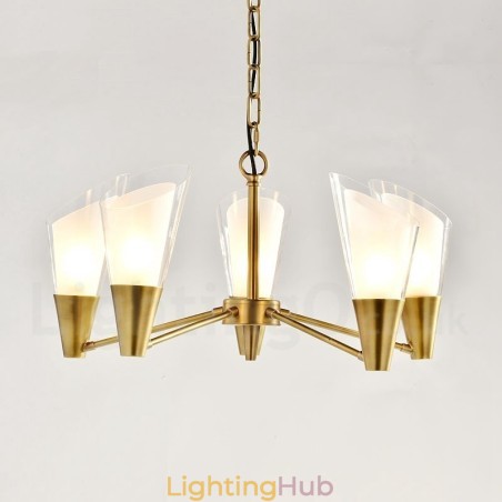 5 Light Retro Rustic Luxury Brass Pendant Lamp Chandelier with Glass Shade 5 Light Retro Rustic Luxury Brass Pendant Lamp Chandelier with Glass Shade