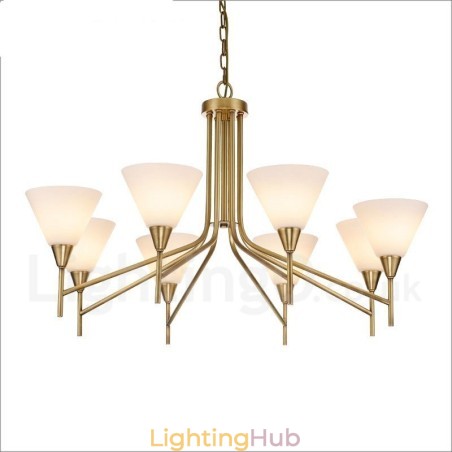 8 Light Retro Rustic Luxury Brass Pendant Lamp Chandelier with Glass Shade 8 Light Retro Rustic Luxury Brass Pendant Lamp Chandelier with Glass Shade