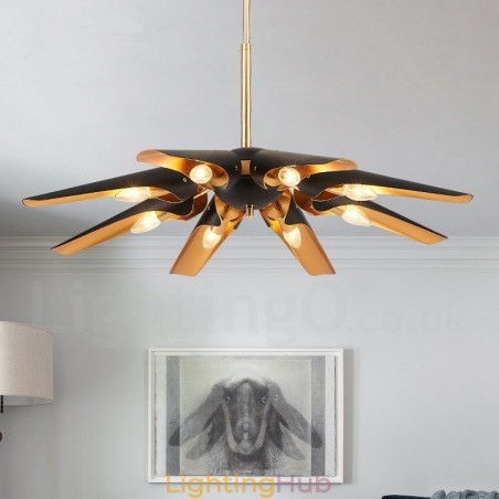 8 Light Retro Rustic Luxury Aluminum alloy Pendant Lamp Chandelier with Aluminum alloy Shade 8 Light Retro Rustic Luxury Aluminum alloy Pendant Lamp Chandelier with Aluminum alloy Shade