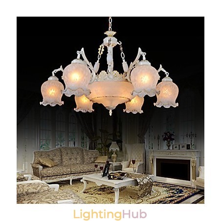 Chandelier White European Retro Classic Chandelier White European Retro Classic