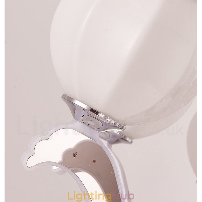 6 Light Modern Contemporary Luxury Pendant Lamp Chandelier with Glass Shade