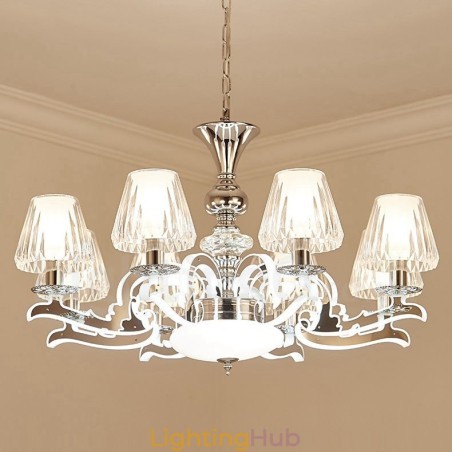 Retro Rustic Luxury Crystal Pendant Lamp Chandelier with Glass Shade Retro Rustic Luxury Crystal Pendant Lamp Chandelier with Glass Shade