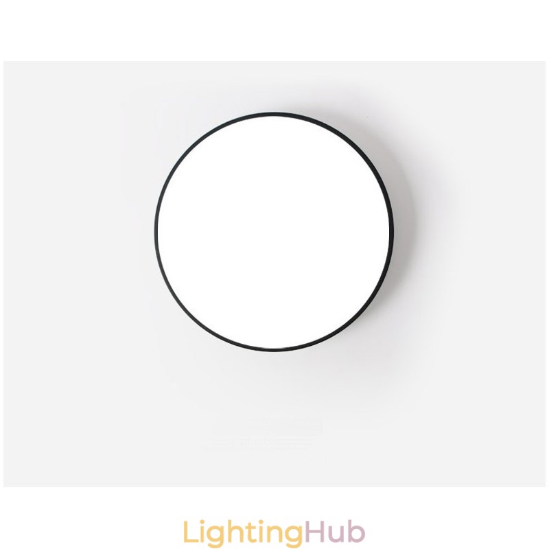 Ultra Thin Dimmable Modern Contemporary Nordic Style Flush Mount Ceiling Lights with Acrylic Shade with Remote Control Also Can Be Used As Wall Light