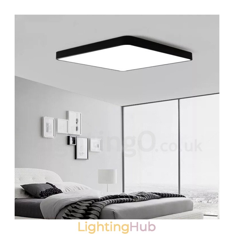 Dimmable Modern Contemporary Nordic Style Flush Mount Ceiling Lights with Acrylic Shade with Remote Control