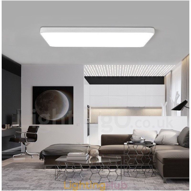 Dimmable Modern Contemporary Nordic Style Flush Mount Ceiling Lights with Acrylic Shade with Remote Control
