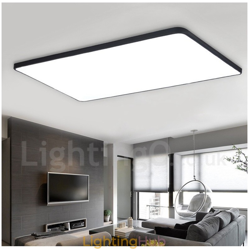 Dimmable Modern Contemporary Nordic Style Flush Mount Ceiling Lights with Acrylic Shade with Remote Control