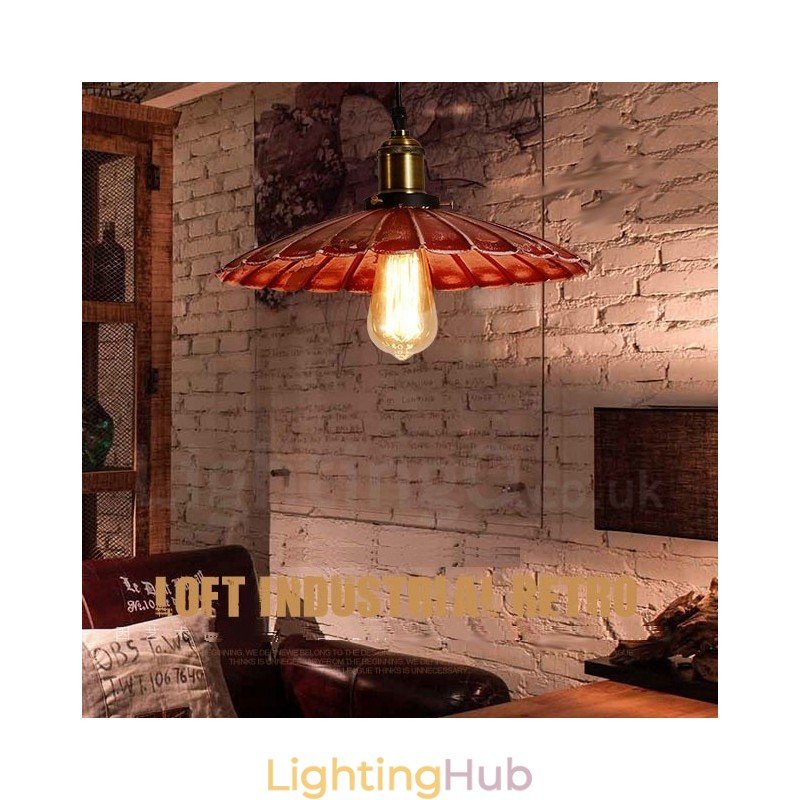 1 Light Rustic Lodge Retro Vintage Pendant Light Loft