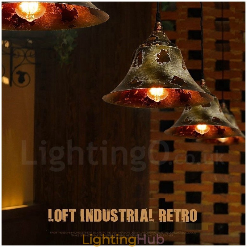 1 Light Rustic Lodge Retro Vintage Pendant Light Loft