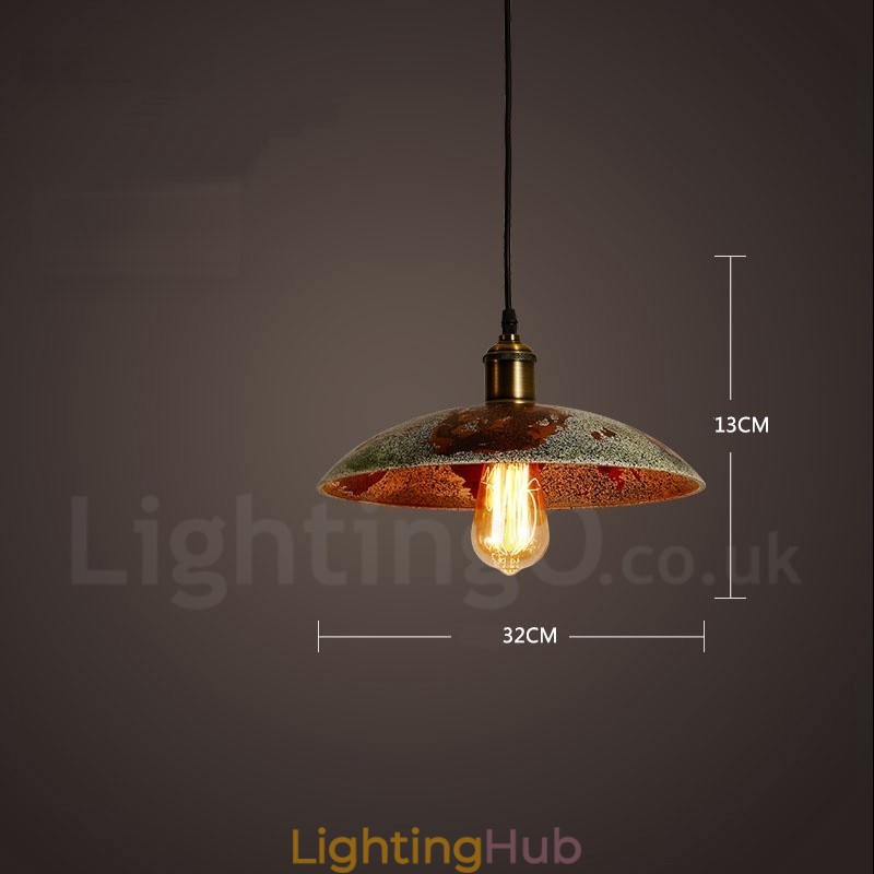 1 Light Rustic Lodge Retro Vintage Pendant Light Loft