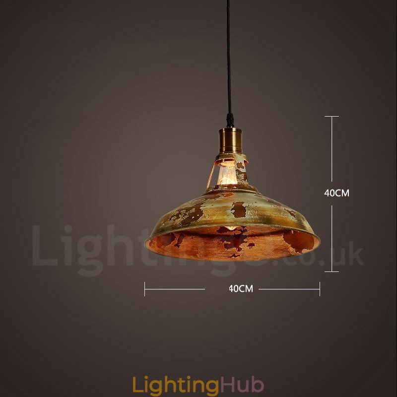 1 Light Rustic Lodge Retro Vintage Pendant Light Loft