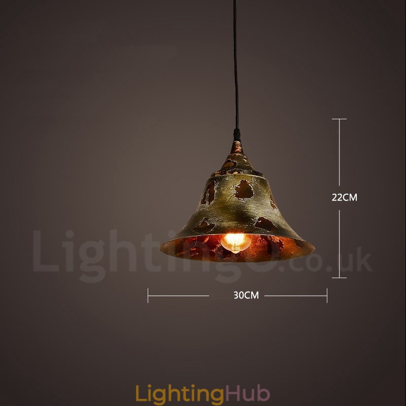1 Light Rustic Lodge Retro Vintage Pendant Light Loft