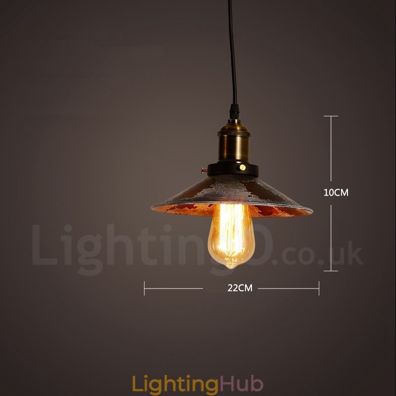1 Light Rustic Lodge Retro Vintage Pendant Light Loft