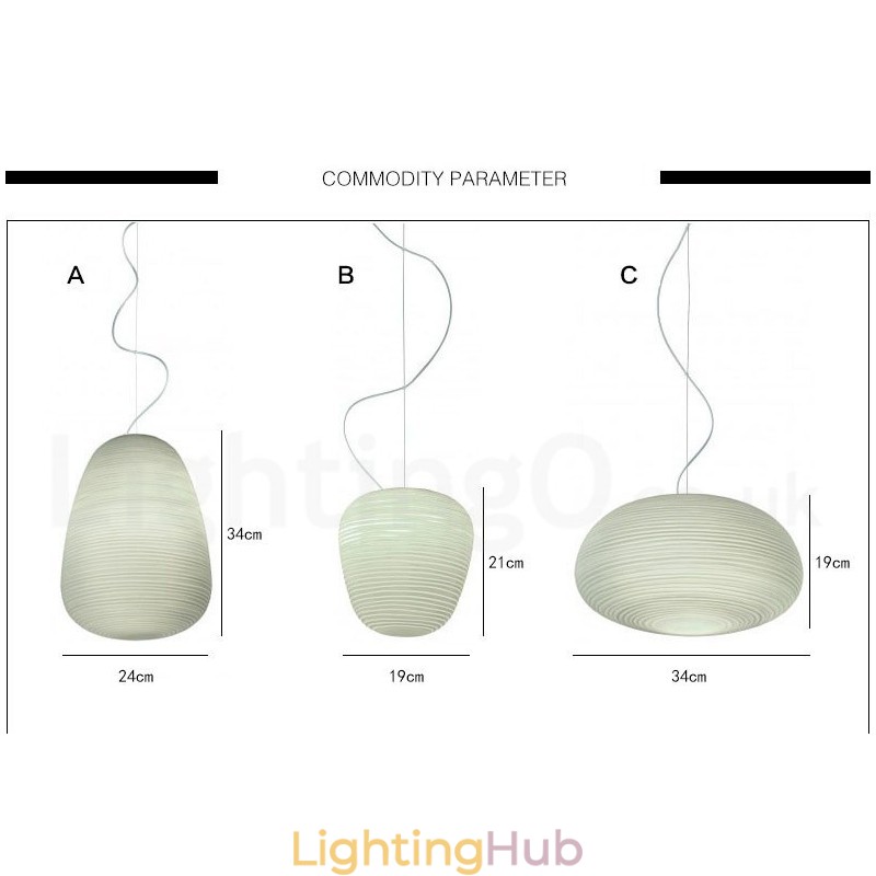1 Light Modern Contemporary Pendant Light Ceiling Lamp with Glass Shade