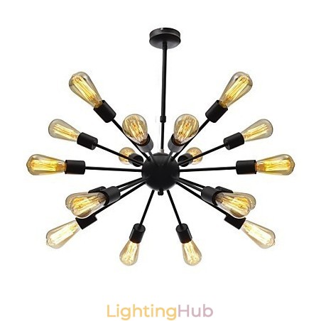 North American Style Minimalist Radial 18 Light Chandelier North American Style Minimalist Radial 18 Light Chandelier
